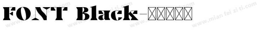 FONT Black字体转换